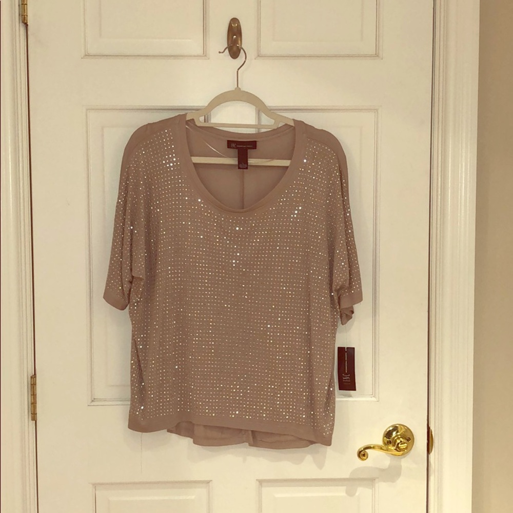 Beige INC  International Concepts Top size L